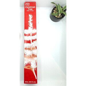 Holiday Style 18-Inch White Artificial Christmas Tree With 35 Tips